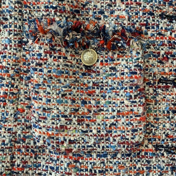 Zara tweed jacket with gold buttons Size XS - Picture 6 of 8
